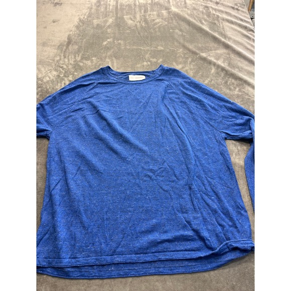 Banana Republic Other - Banana Republic Mens XXL Blue Marl Knit Raglan Long Sleeve Crew Neck Sweater